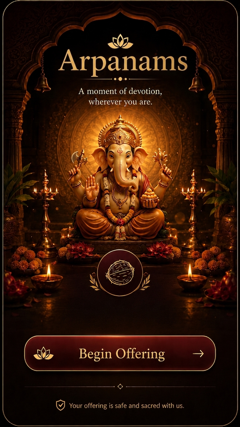 Arpanam — devotional offering